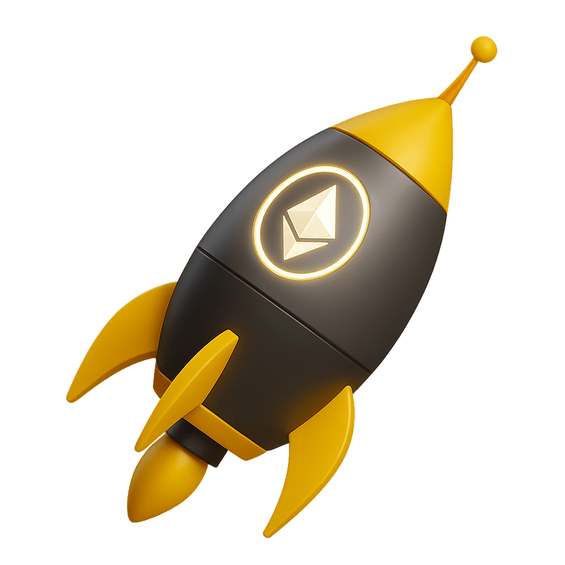 A black and saffron rocket
